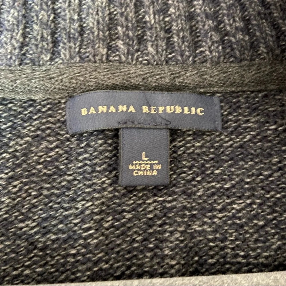 Banana Republic Wool Blend Zip-Up Sweater- men’s L